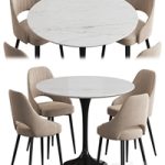 Tulip table M-City Fantine Dining set