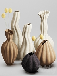 Vase Set 05-Malene Knudsen Ceramics
