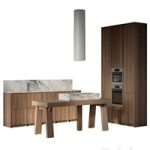 Straight kitchen with island Straight kitchen with island