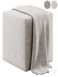 Square pouffe by Irocodesign