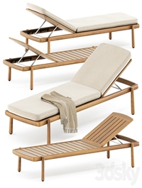 Ukiyo lounger by Tribu