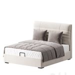 Beige Upholstered Modern Headboard