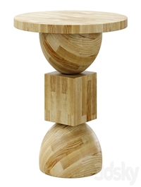 Jordan Natural Oak End table by Crate & barrel
