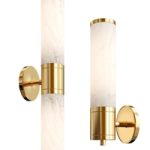 Brass Marble Wall Lamp