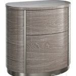Bedside table Camelgroup Round silver Bedside table Camelgroup Round silver