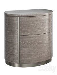 Bedside table Camelgroup Round silver