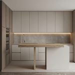 Modern corner kitchen with island 1