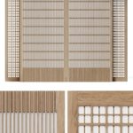 Sliding partition Japandi