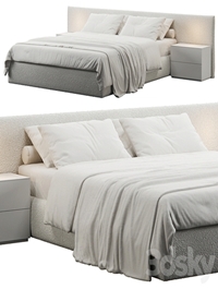 Soft Headboard Bed