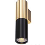 Spot Illumination Sconce Black & Copper