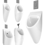 Urinal with flush buttons 2 set