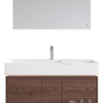 Wall-hung cabinet with sink GRANDE and mirror VETRATA, Kerama Marazzi