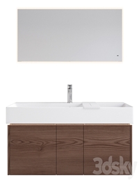 Wall-hung cabinet with sink GRANDE and mirror VETRATA, Kerama Marazzi