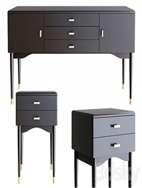 Novani. La Redoute Interieurs. Chest of drawers and bedside tables