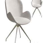 Boucle dining chair