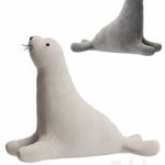 White Seal Plush Toy