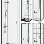 Shower cabins Radaway Nes 8 Black set 136
