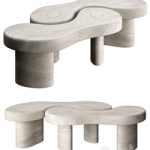 U&ME TABLE TRAVERTINE