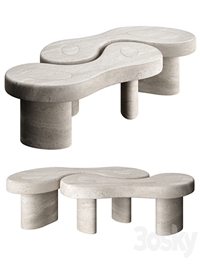 U&ME TABLE TRAVERTINE