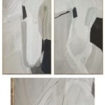 Large Mid-Century Abstract Neutral Wall Art C-864