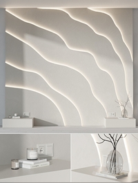 Modern Headboard with light