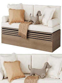 Soft seat for window sill in childrens room \ Pillows