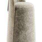 The Rikky pouf is grey in color. inmyroom.