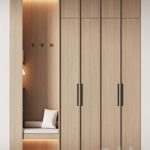 541 hallway zone 14 minimal modular wardeobe with seating niche