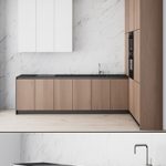 107 modern kitchen 04 minimal white wood marble
