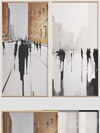 Canvas painting with frame 044