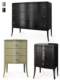 Chest of drawers and bedside table Tiffany from Pinskdrev. Dresser, nightstand