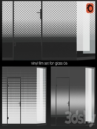 Vinyl film set for glass 06