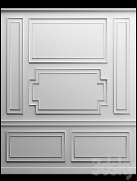 Wall panel - gypsum stucco molding
