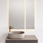 Sink with MAGICA cabinet, VETRATA mirror and ETERNA mixer, Kerama Marazzi Sink with MAGICA cabinet, VETRATA mirror and ETERNA mixer, Kerama Marazzi