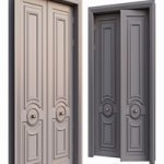 AVE Classic Gray Door With Rounded Ornament