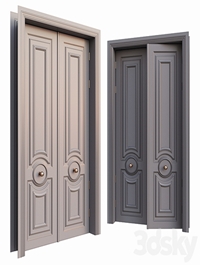 AVE Classic Gray Door With Rounded Ornament