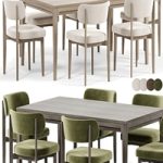 Seam Chair, Unit Dining Table by Dantone Home