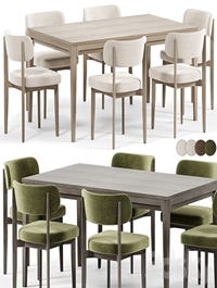 Seam Chair, Unit Dining Table by Dantone Home