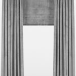 Velvet curtains with roman