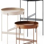 Metal Round Coffee Tables Tray by Potocco