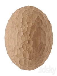 Carved wood material