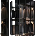Walk in corner wardrobe