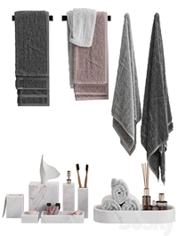 Bathroom decor, towel set 19
