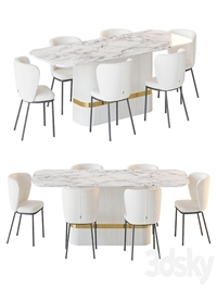 Dining table OSBORNE and chair Ciselia