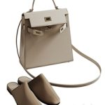 Hermes bag and mules