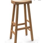 Bar stool from solid elm Asayo