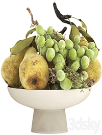 bowl of pearls and grapes