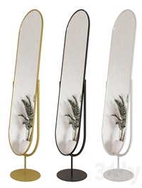 Floor mirror on a leg