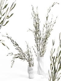 Collapse vase by Menu with branches