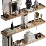 Shelves with decorative set Shelves with decorative set